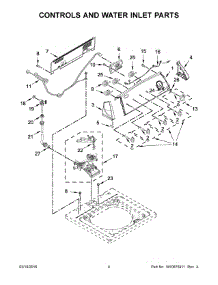 03 - Controls And Water Inlet Parts parts for Whirlpool Laundry Center 3DWTW4840YW1 from AppliancePartsPros.com
