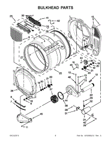 03 - Bulkhead Parts parts for Whirlpool Dryer 3LCGD9100WQ3 from AppliancePartsPros.com