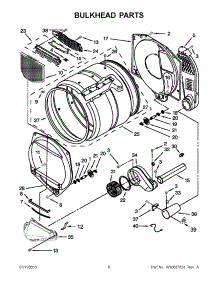 03 - Bulkhead Parts parts for Whirlpool Dryer 3LWGD4800YQ3 from AppliancePartsPros.com