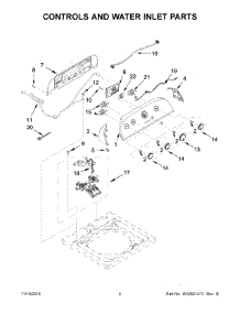 03 - Controls And Water Inlet Parts parts for Whirlpool Laundry Center 4GWTW3000FW0 from AppliancePartsPros.com