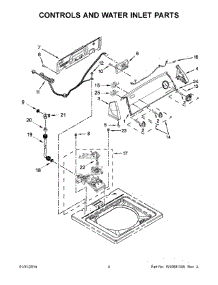 03 - Controls And Water Inlet Parts parts for Whirlpool Washer 4GWTW4740YQ2 from AppliancePartsPros.com