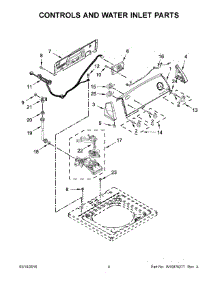 03 - Controls And Water Inlet Parts parts for Whirlpool Laundry Center 4GWTW4740YQ3 from AppliancePartsPros.com