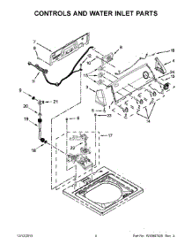 03 - Controls And Water Inlet Parts parts for Whirlpool Washer 4GWTW4800YQ2 from AppliancePartsPros.com
