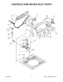 03 - Controls And Water Inlet Parts parts for Whirlpool Laundry Center 4GWTW4800YQ3 from AppliancePartsPros.com