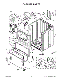 03 - Cabinet Parts parts for Whirlpool Dryer 4KWED4900BW0 from AppliancePartsPros.com