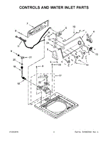 03 - Controls And Water Inlet Parts parts for Whirlpool Washer 4KWTW4830EQ0 from AppliancePartsPros.com