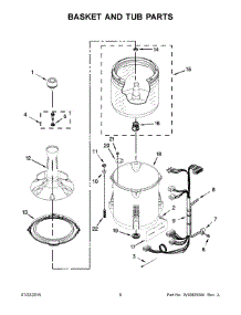 04 - Basket And Tub Parts parts for Whirlpool Washer 4KWTW4830EQ0 from AppliancePartsPros.com