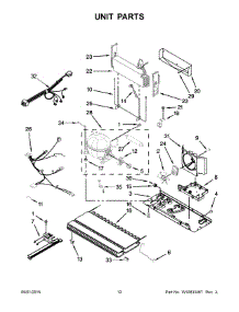 07 - Unit Parts parts for Whirlpool Refrigerator 5VGF25SNEA00 from AppliancePartsPros.com