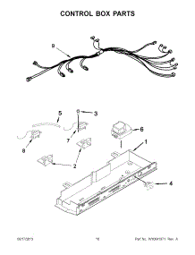 09 - Control Box Parts parts for Whirlpool Refrigerator 5WRS22KNBF00 from AppliancePartsPros.com