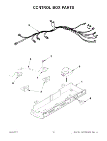 09 - Control Box Parts parts for Whirlpool Refrigerator 5WRS25KNBW00 from AppliancePartsPros.com