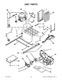 10 - Unit Parts parts for Whirlpool Refrigerator 5WRS25KNBW00 from AppliancePartsPros.com
