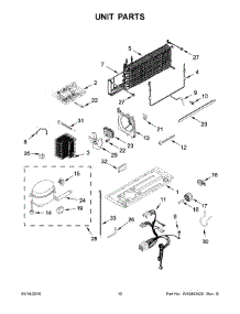 06 - Unit Parts parts for Whirlpool Refrigerator 5WT519SFEG00 from AppliancePartsPros.com