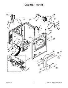 03 - Cabinet Parts parts for Whirlpool Dryer 7MMGDC300BW0 from AppliancePartsPros.com