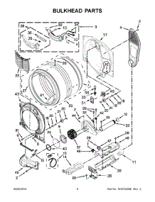 04 - Bulkhead Parts parts for Whirlpool Dryer 7MWED81HEDW0 from AppliancePartsPros.com