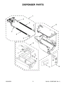 05 - Dispenser Parts parts for Whirlpool Washer 7MWFW75HEFW0 from AppliancePartsPros.com