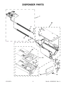 04 - Dispenser Parts parts for Whirlpool Washer 7MWFW80HEBW0 from AppliancePartsPros.com