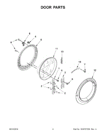 03 - Door Parts parts for Whirlpool Washer 7MWFW81HEDW0 from AppliancePartsPros.com