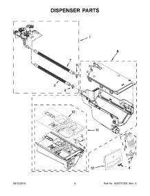 05 - Dispenser Parts parts for Whirlpool Washer 7MWFW81HEDW0 from AppliancePartsPros.com