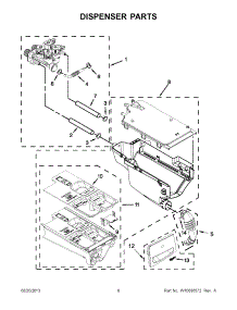 05 - Dispenser Parts parts for Whirlpool Washer 7MWFW86HEBC0 from AppliancePartsPros.com