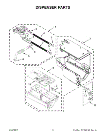 05 - Dispenser Parts parts for Whirlpool Laundry Center 7MWFW90HEFC1 from AppliancePartsPros.com