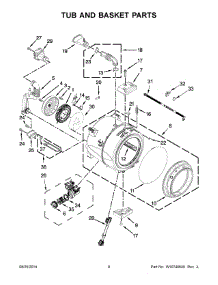 05 - Tub And Basket Parts parts for Whirlpool Washer 7MWFW95HEDU0 from AppliancePartsPros.com