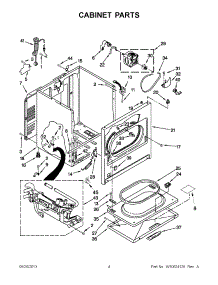 02 - Cabinet Parts parts for Whirlpool Dryer 7MWGD1705YM3 from AppliancePartsPros.com