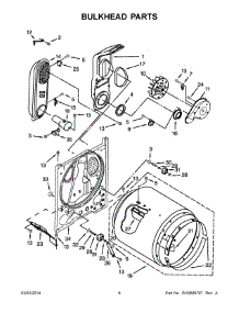 04 - Bulkhead Parts parts for Whirlpool Dryer 7MWGD1800DM0 from AppliancePartsPros.com