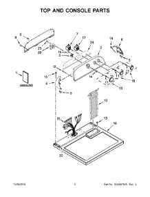02 - Top And Console Parts parts for Whirlpool Dryer 7MWGD1800EM0 from AppliancePartsPros.com