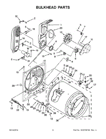 04 - Bulkhead Parts parts for Whirlpool Dryer 7MWGD1930DM0 from AppliancePartsPros.com