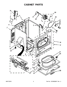 03 - Cabinet Parts parts for Whirlpool Laundry Center 7MWGD1930DM2 from AppliancePartsPros.com