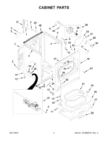 03 - Cabinet Parts parts for Whirlpool Laundry Center 7MWGD1950EI1 from AppliancePartsPros.com