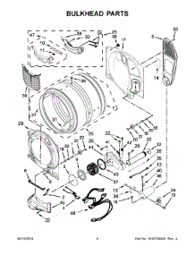 04 - Bulkhead Parts parts for Whirlpool Dryer 7MWGD72HEDW0 from AppliancePartsPros.com