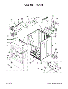 03 - Cabinet Parts parts for Whirlpool Laundry Center 7MWGD8000EW2 from AppliancePartsPros.com