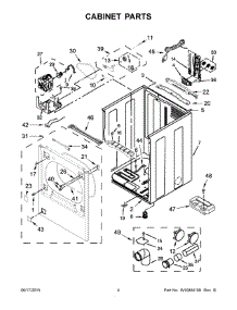 03 - Cabinet Parts parts for Whirlpool Dryer 7MWGD8500EC0 from AppliancePartsPros.com