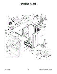03 - Cabinet Parts parts for Whirlpool Laundry Center 7MWGD8500EC2 from AppliancePartsPros.com