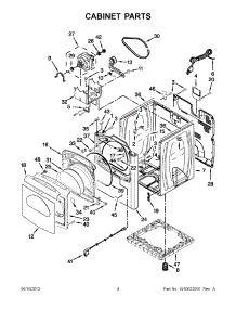 02 - Cabinet Parts parts for Whirlpool Dryer 7MWGD8800AW1 from AppliancePartsPros.com