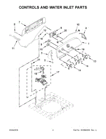 03 - Controls And Water Inlet Parts parts for Whirlpool Laundry Center 7MWTW1500EM1 from AppliancePartsPros.com