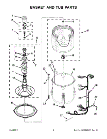 04 - Basket And Tub Parts parts for Whirlpool Washer 7MWTW1502BM1 from AppliancePartsPros.com