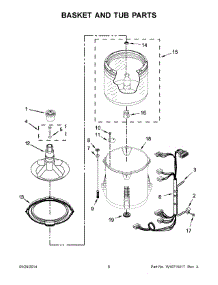 04 - Basket And Tub Parts parts for Whirlpool Washer 7MWTW1504DQ0 from AppliancePartsPros.com
