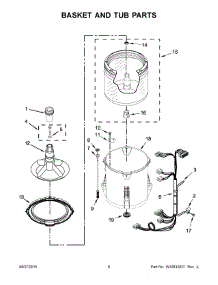 04 - Basket And Tub Parts parts for Whirlpool Washer 7MWTW1504DQ1 from AppliancePartsPros.com