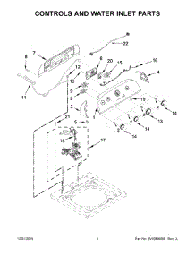 03 - Controls And Water Inlet Parts parts for Whirlpool Washer 7MWTW1700EM0 from AppliancePartsPros.com