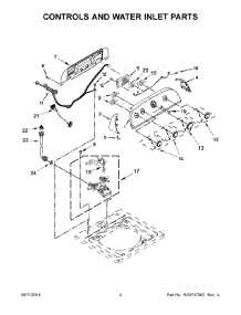 03 - Controls And Water Inlet Parts parts for Whirlpool Washer 7MWTW1701DQ0 from AppliancePartsPros.com