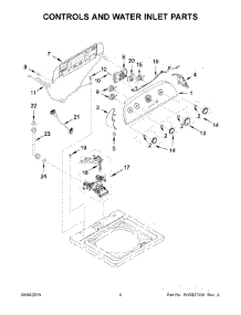 03 - Controls And Water Inlet Parts parts for Whirlpool Washer 7MWTW1709DM1 from AppliancePartsPros.com