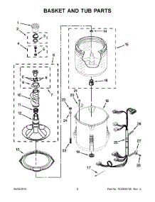 04 - Basket And Tub Parts parts for Whirlpool Washer 7MWTW1715BM1 from AppliancePartsPros.com