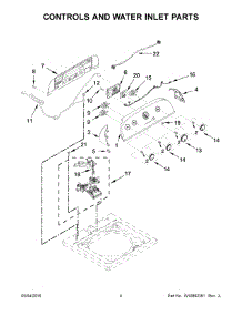 03 - Controls And Water Inlet Parts parts for Whirlpool Laundry Center 7MWTW1805EM1 from AppliancePartsPros.com