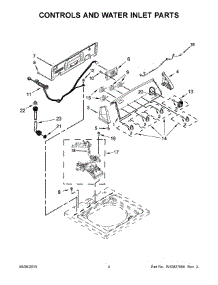 03 - Controls And Water Inlet Parts parts for Whirlpool Washer 7MWTW1812AW1 from AppliancePartsPros.com