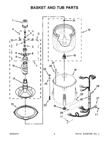 04 - Basket And Tub Parts parts for Whirlpool Washer 7MWTW1812AW1 from AppliancePartsPros.com