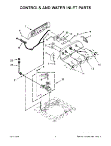 03 - Controls And Water Inlet Parts parts for Whirlpool Washer 7MWTW1905DW0 from AppliancePartsPros.com
