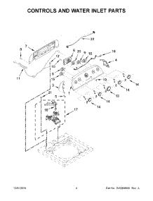 03 - Controls And Water Inlet Parts parts for Whirlpool Washer 7MWTW1955EW0 from AppliancePartsPros.com