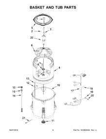 04 - Basket And Tub Parts parts for Whirlpool Washer 7MWTW4915EW0 from AppliancePartsPros.com